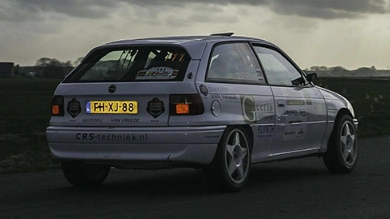 Marcel van Vreede tijdens een rally.