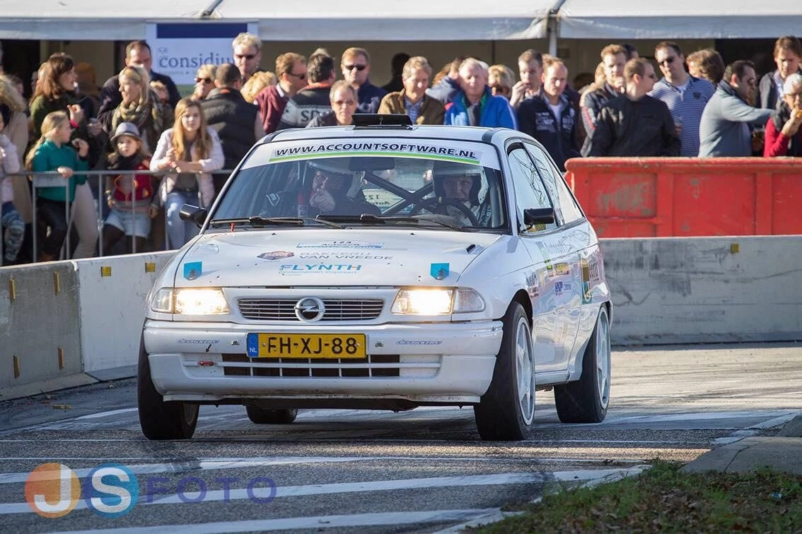 Marcel van Vreede tijdens een rally.