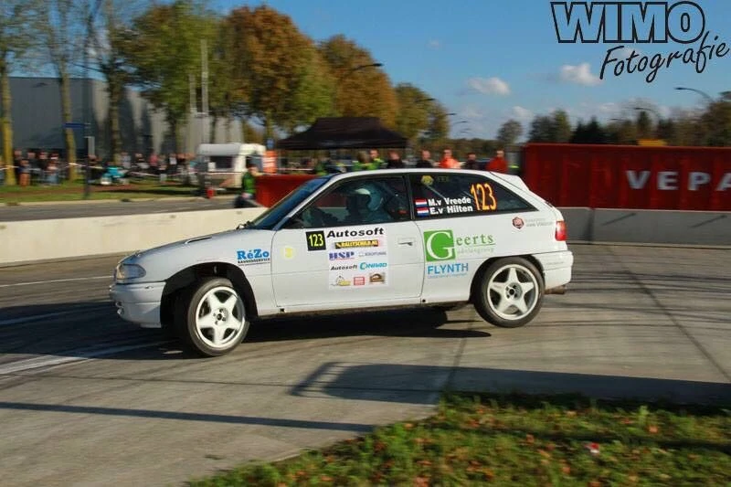Marcel van Vreede tijdens een rally.