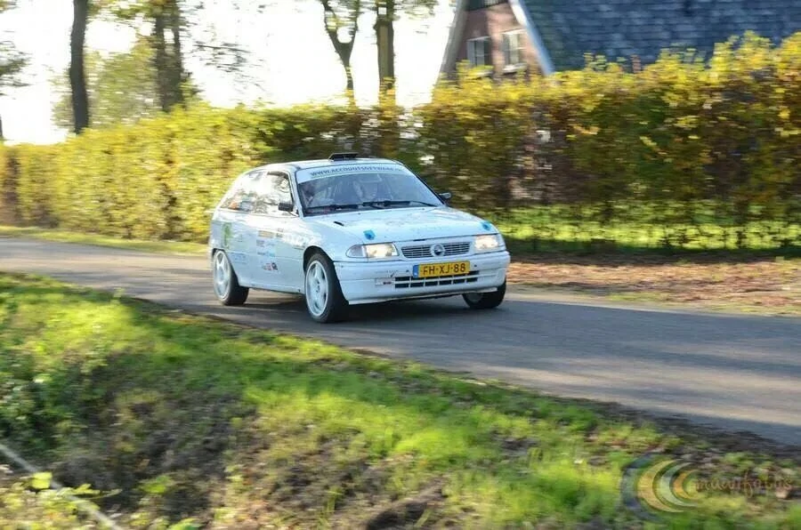 Marcel van Vreede tijdens een rally.