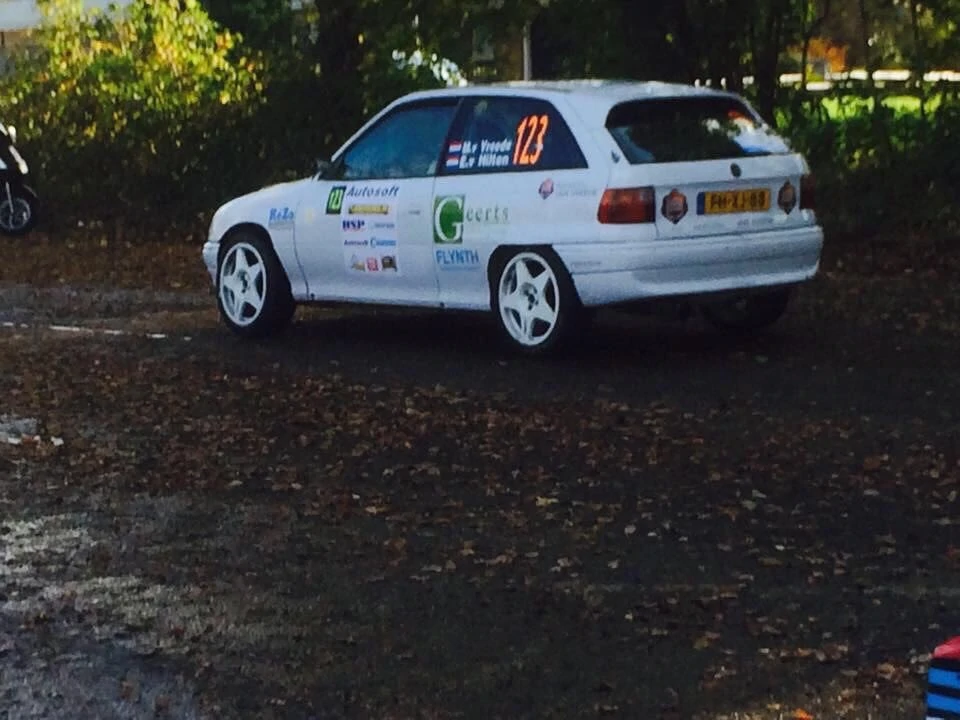 Marcel van Vreede tijdens een rally.