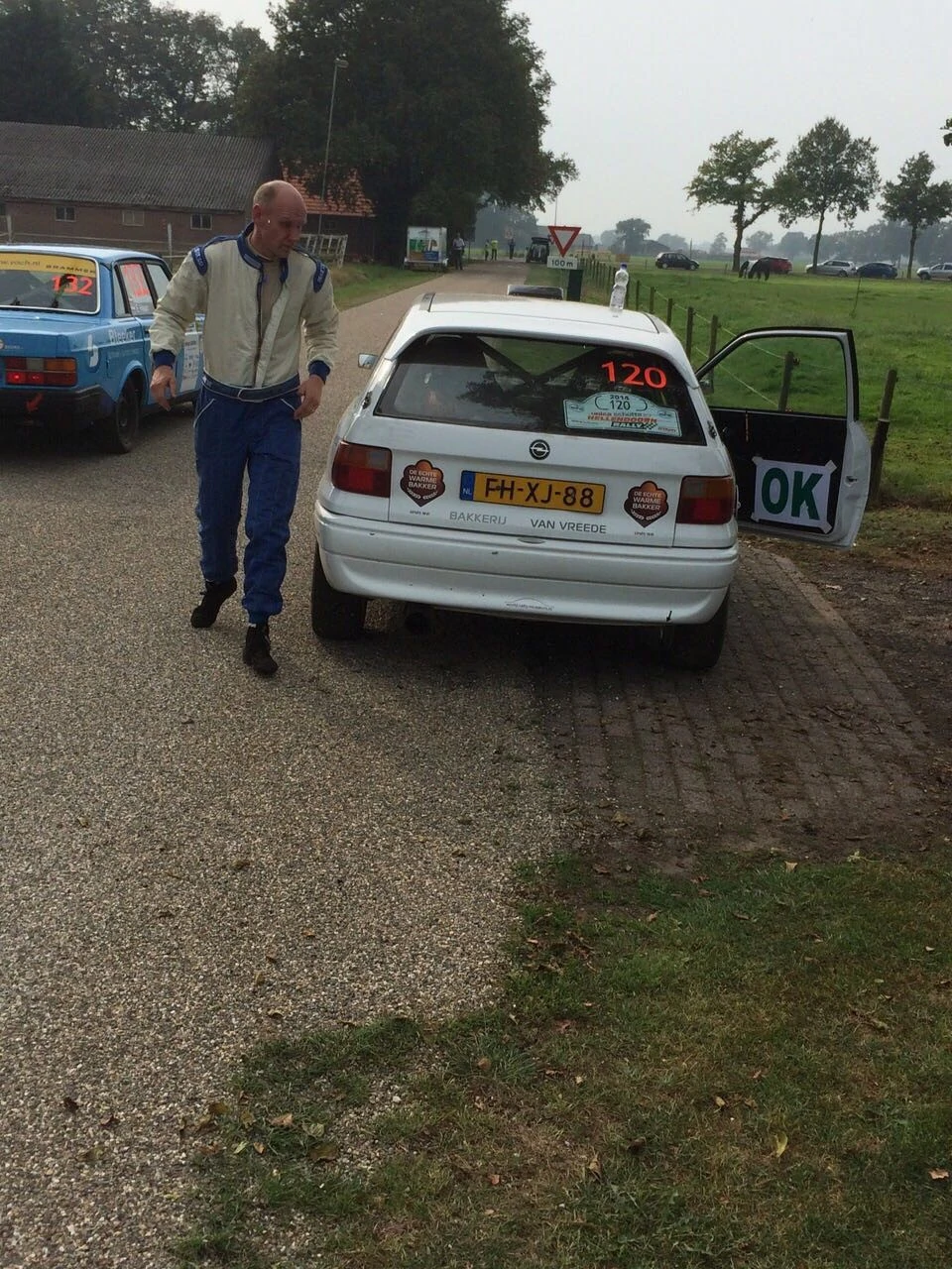 Marcel van Vreede tijdens een rally.