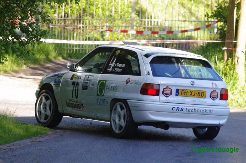 Marcel van Vreede tijdens een rally.
