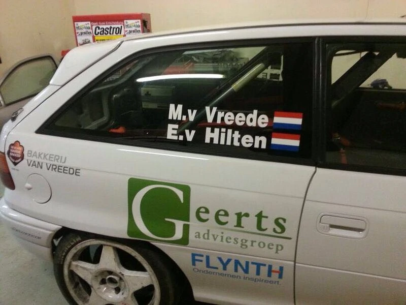 Marcel van Vreede tijdens een rally.