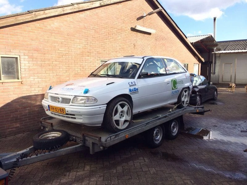 Marcel van Vreede tijdens een rally.