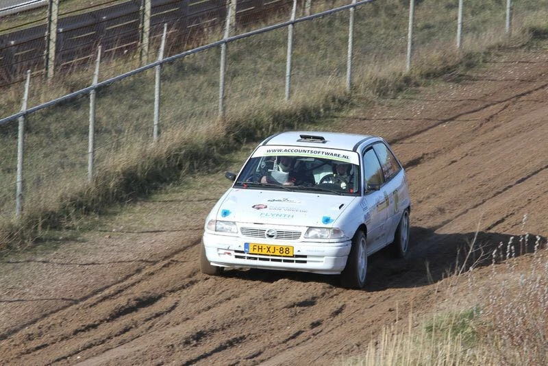Marcel van Vreede tijdens een rally.