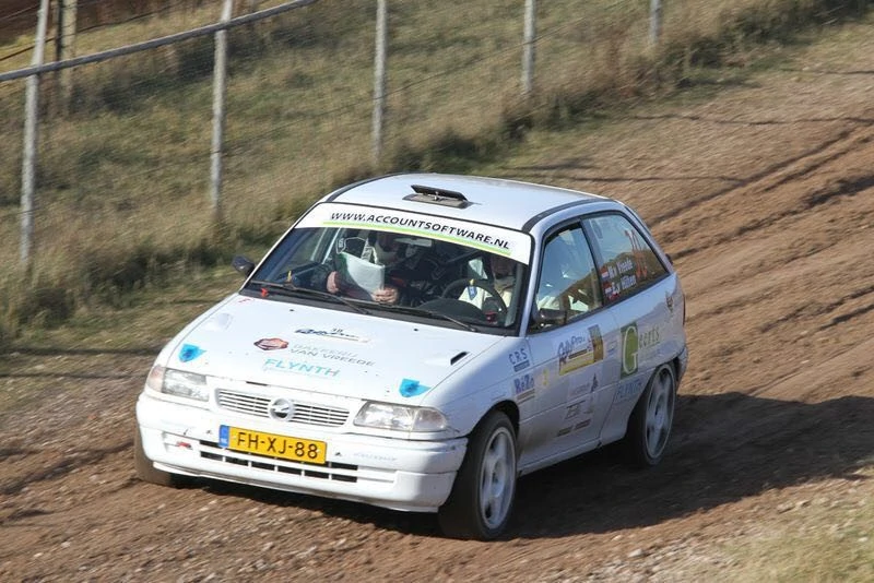 Marcel van Vreede tijdens een rally.