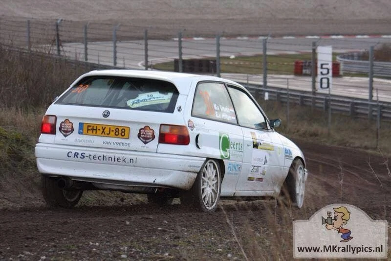 Marcel van Vreede tijdens een rally.