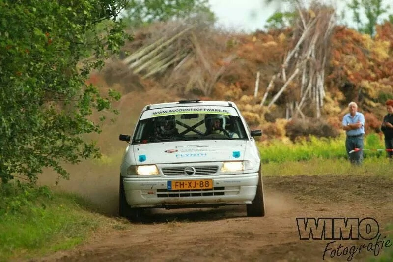Marcel van Vreede tijdens een rally.