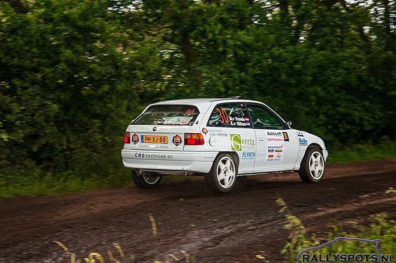 Marcel van Vreede tijdens een rally.
