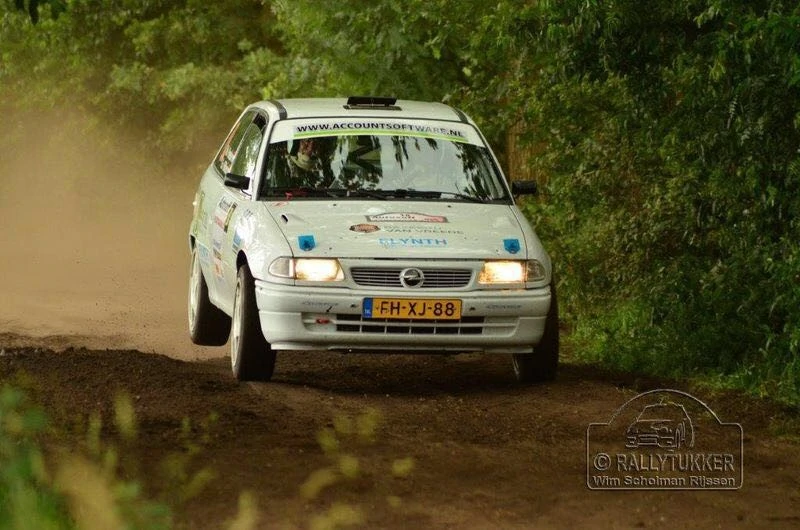 Marcel van Vreede tijdens een rally.