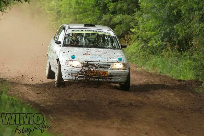 Marcel van Vreede tijdens een rally.