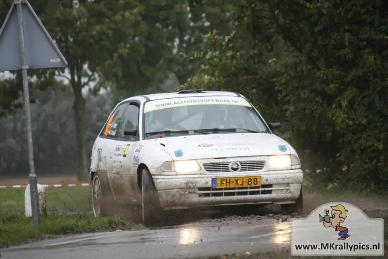 Marcel van Vreede tijdens een rally.
